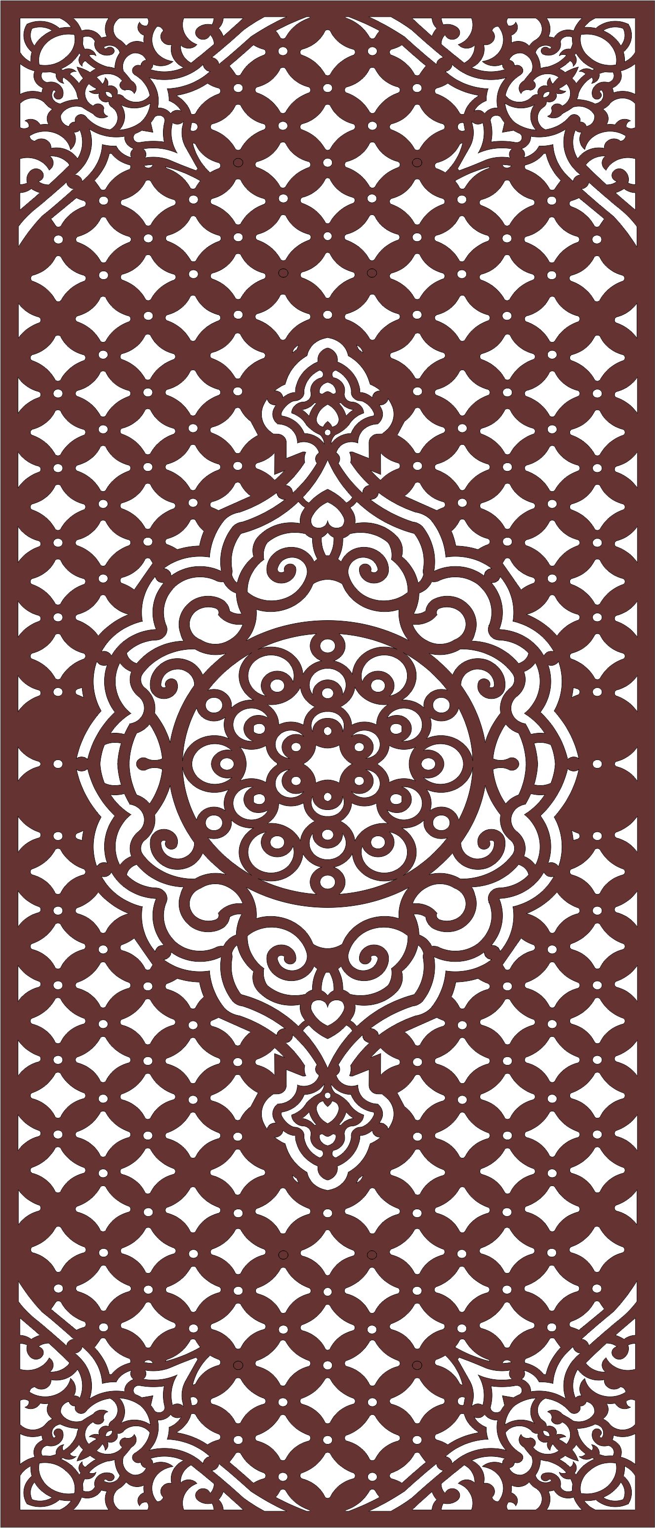 Modern Privacy Partition Indoor Panel Screen For Laser Cut Free Vector File