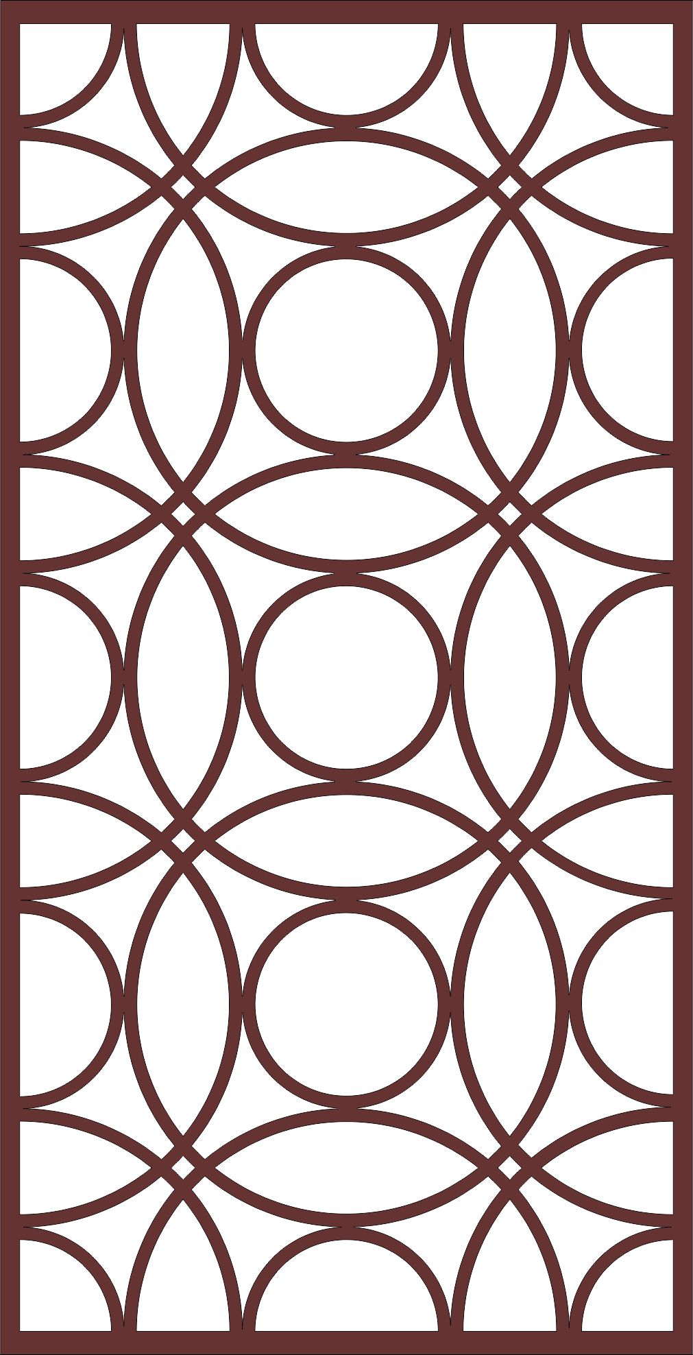 Modern Privacy Partition Indoor Panels Jali Room Divider Pattern Free DXF File