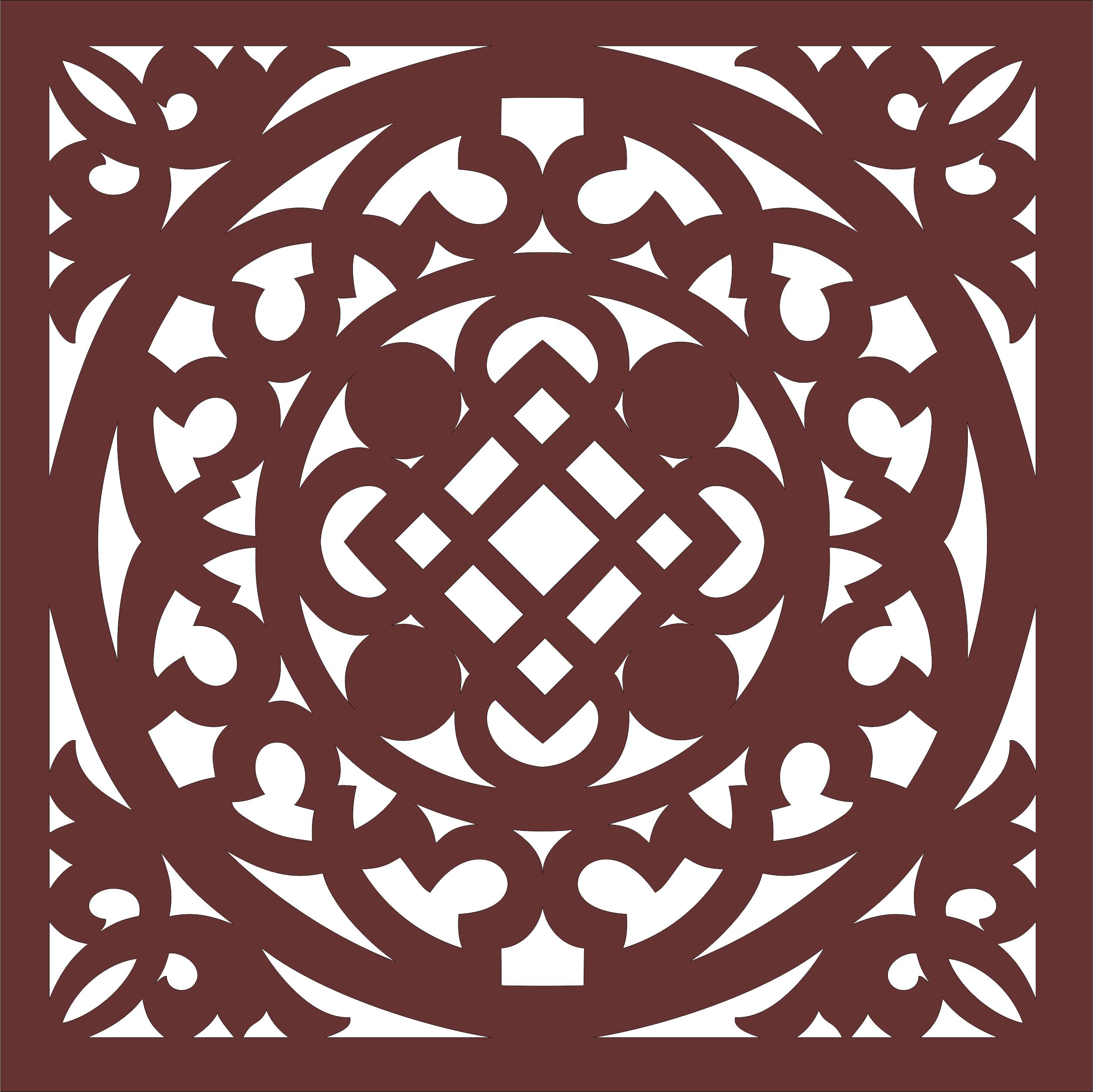 Modern Privacy Partition Indoor Panels Screen Room Divider Pattern Cnc Laser Cutting Free DXF File