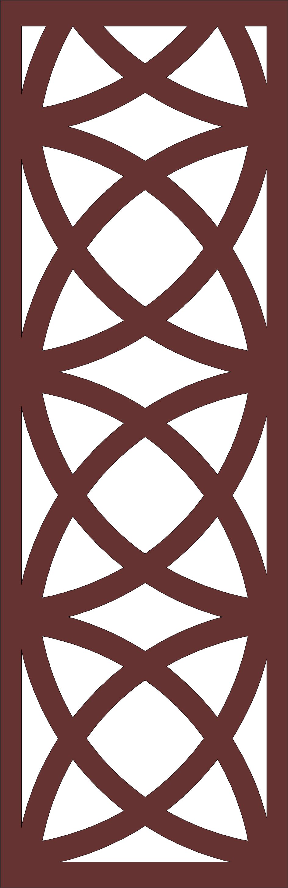 Modern Privacy Partition Panel Room Divider Pattern For Laser Cutiing Free Vector File