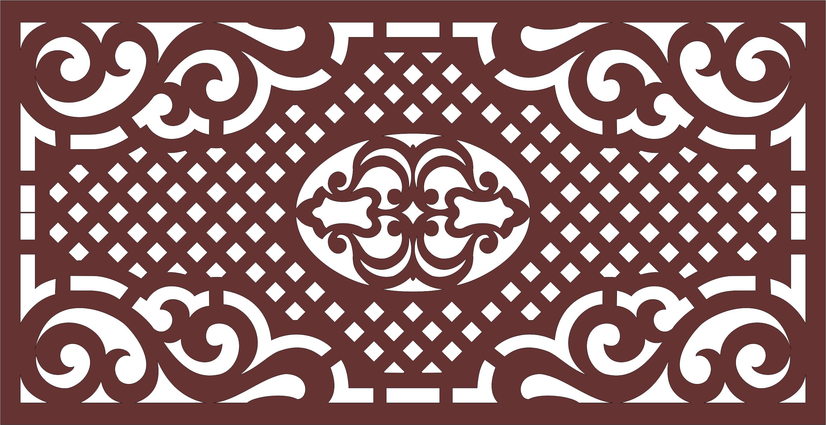 Modern Privacy Partition Room Divider Jali Seamless For Laser Cutiing Free Vector File