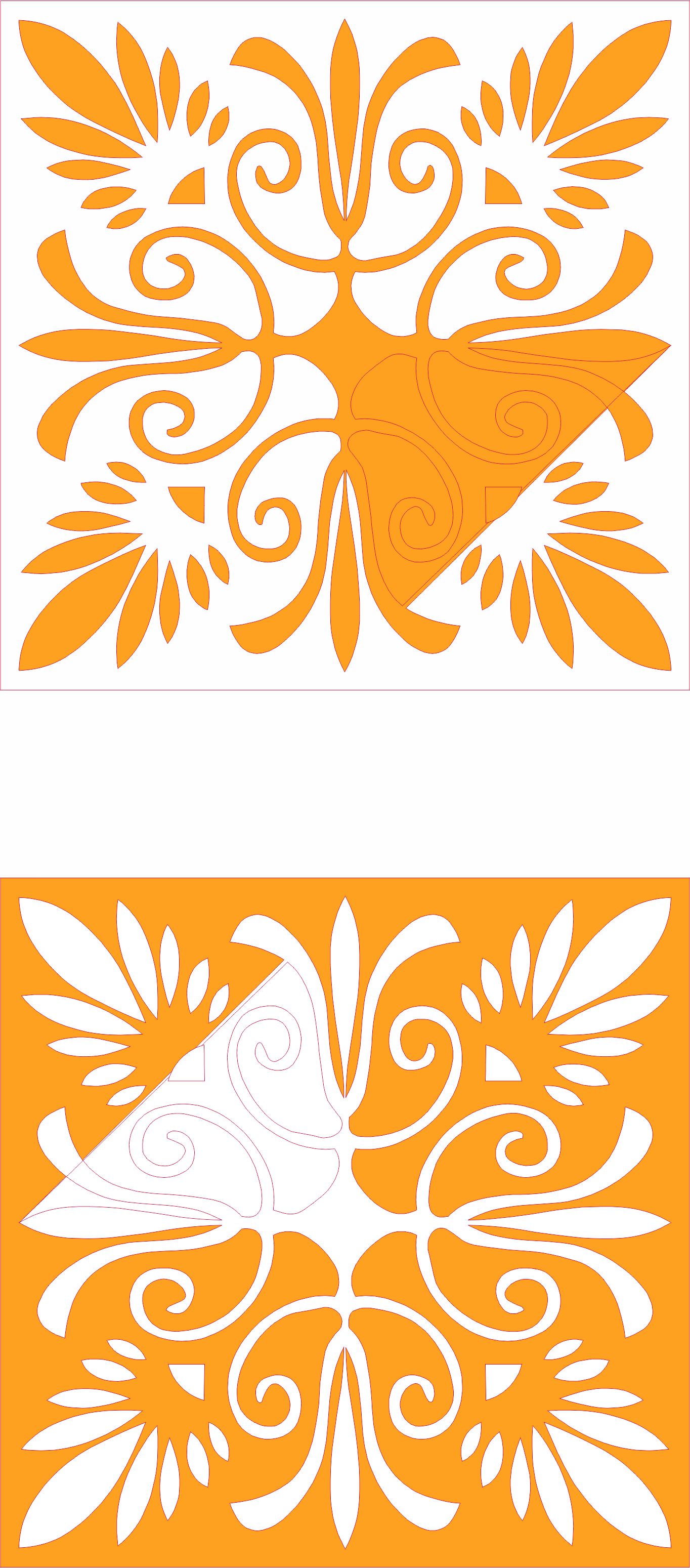 Modern Window Design Art For Laser Cutting Free DXF File