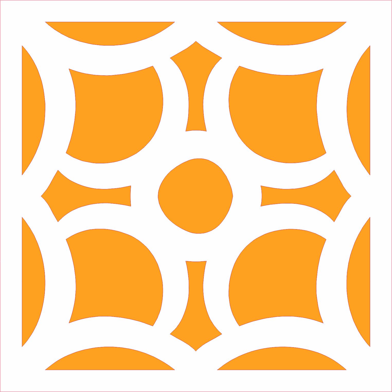 Modern Window Screen For Laser Cutting Free DXF File