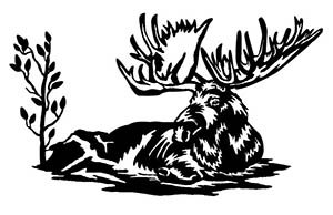 Moose Scene Free DXF File