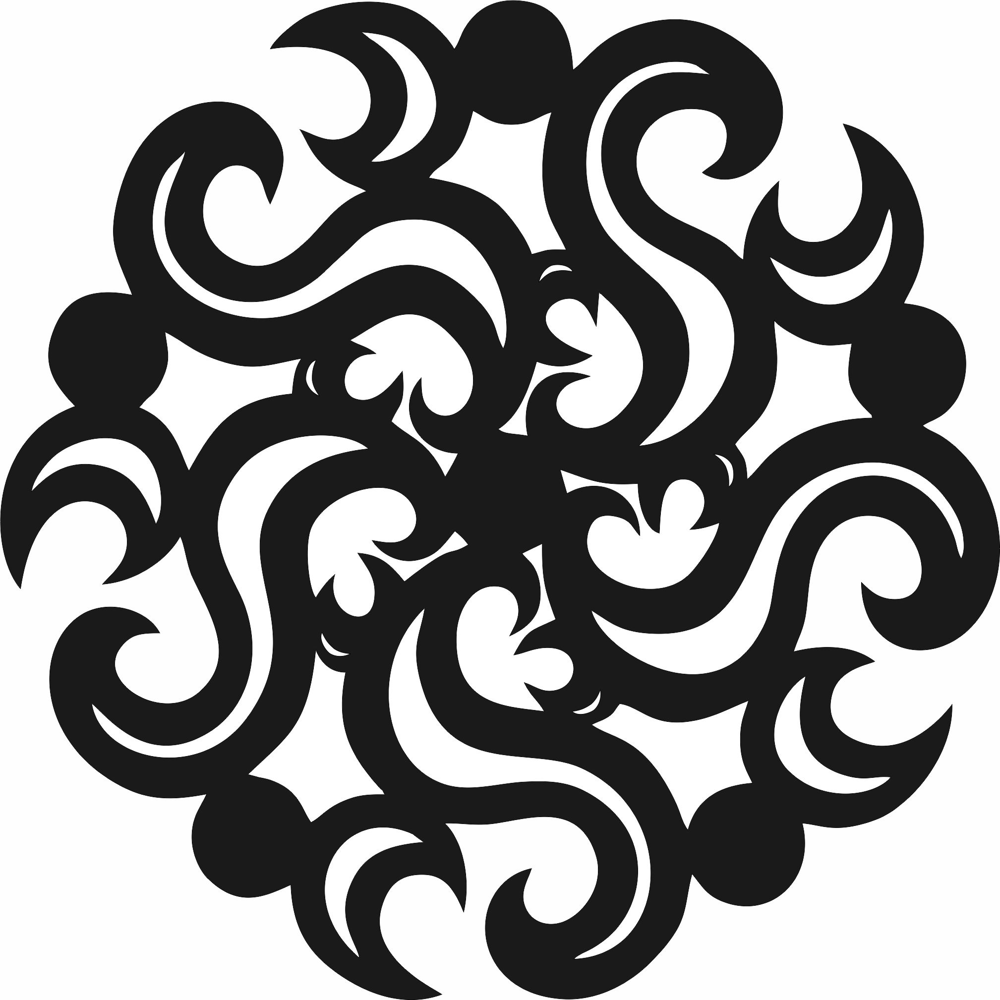Motifs Circle Pattern For Laser Cutting Free DXF File