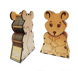 Mouse Shaped Box For Laser Cut Cnc Free Vector File
