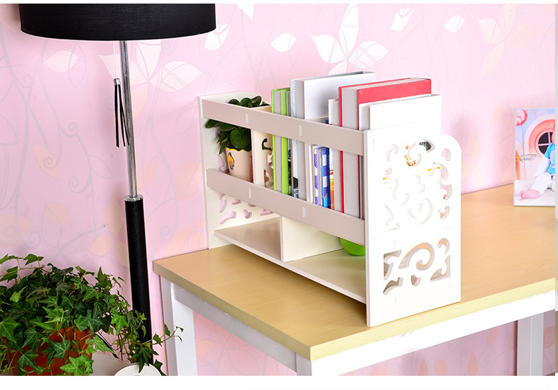 Multifunction Desktop Storage Rack Bookcase Shelf Free DXF File
