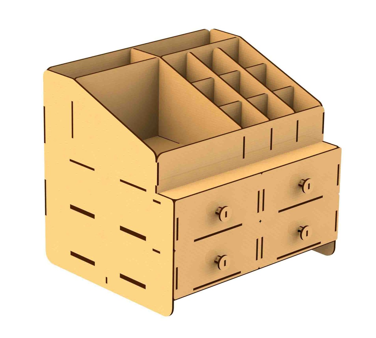 Organizer Cnc Laser Cutting Free Vector File