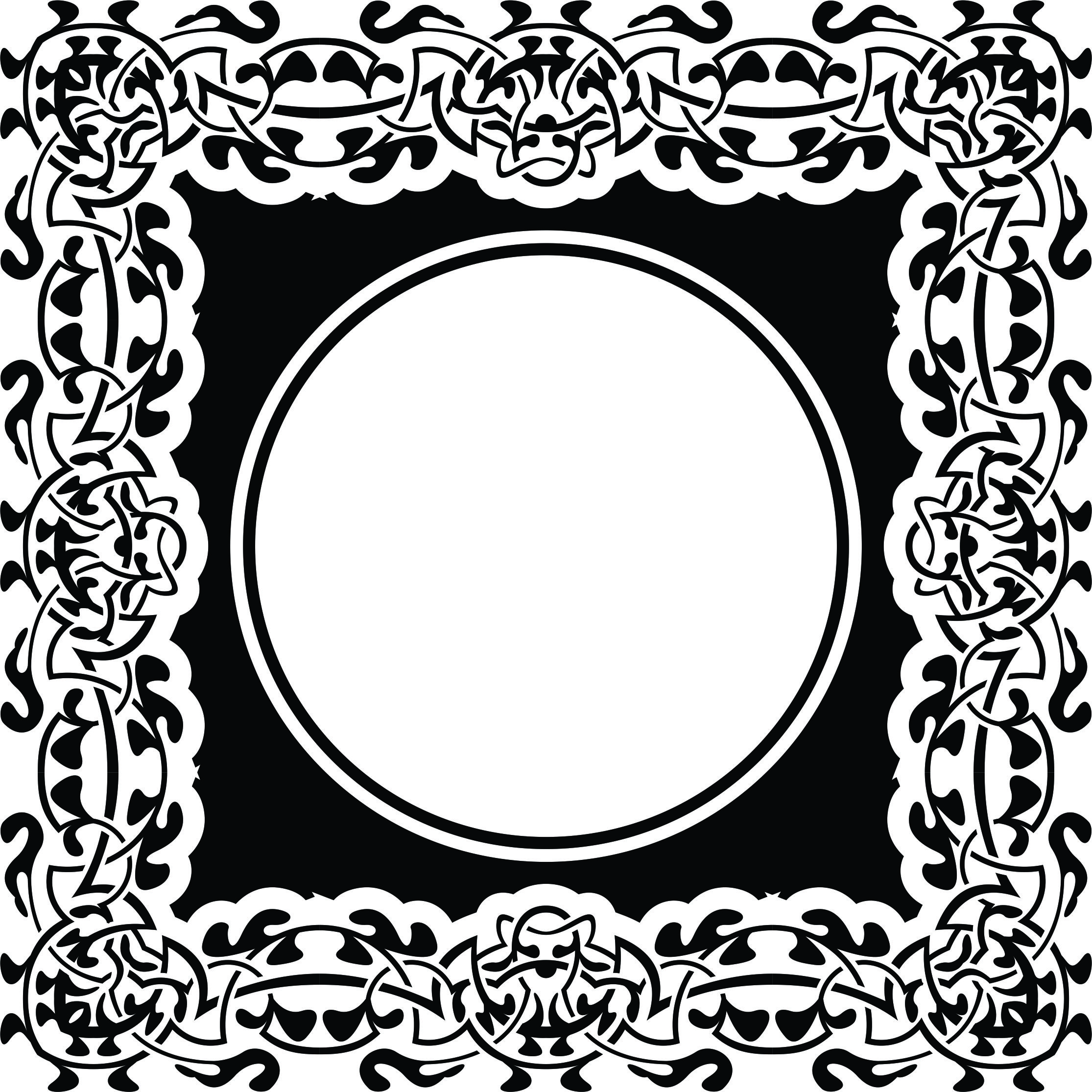Ornament Floral Stencil Pattern For Laser Cutting Free Vector File