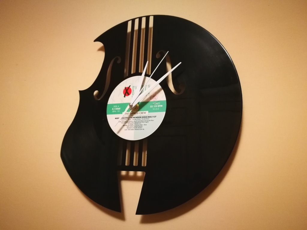 Orologio Vinile Violino Free DXF File
