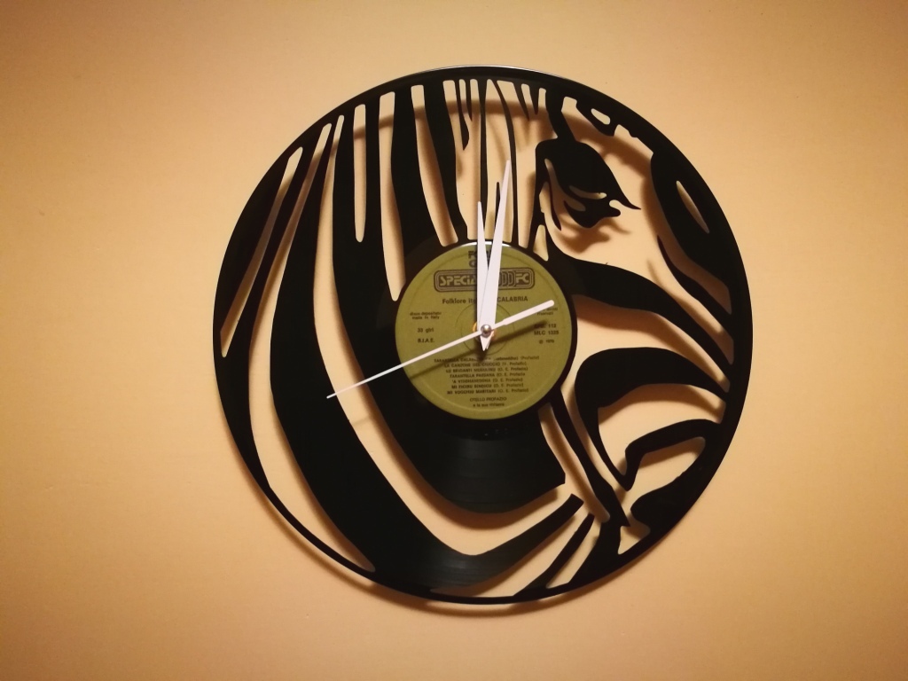 Orologio Vinile Zebra Free DXF File