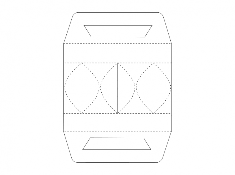 Packaging Box Template Free DXF File