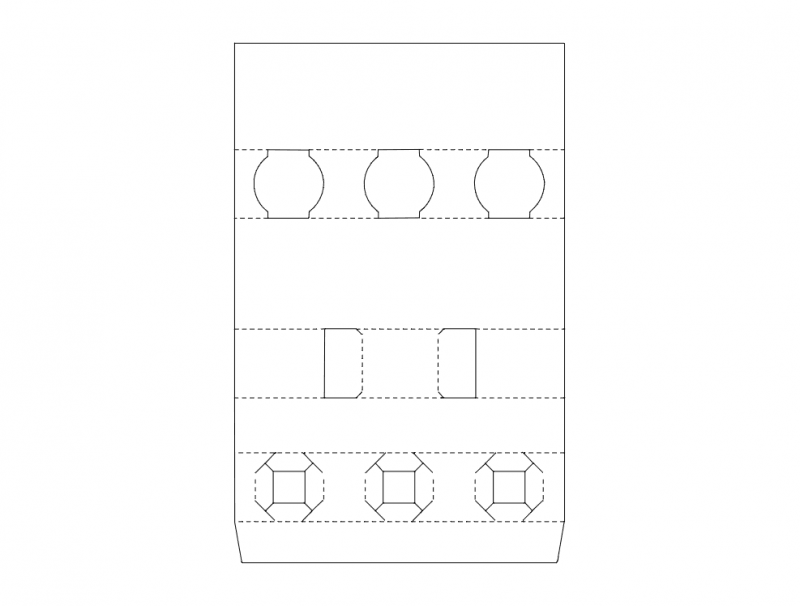 Packing Box Design Free DXF File