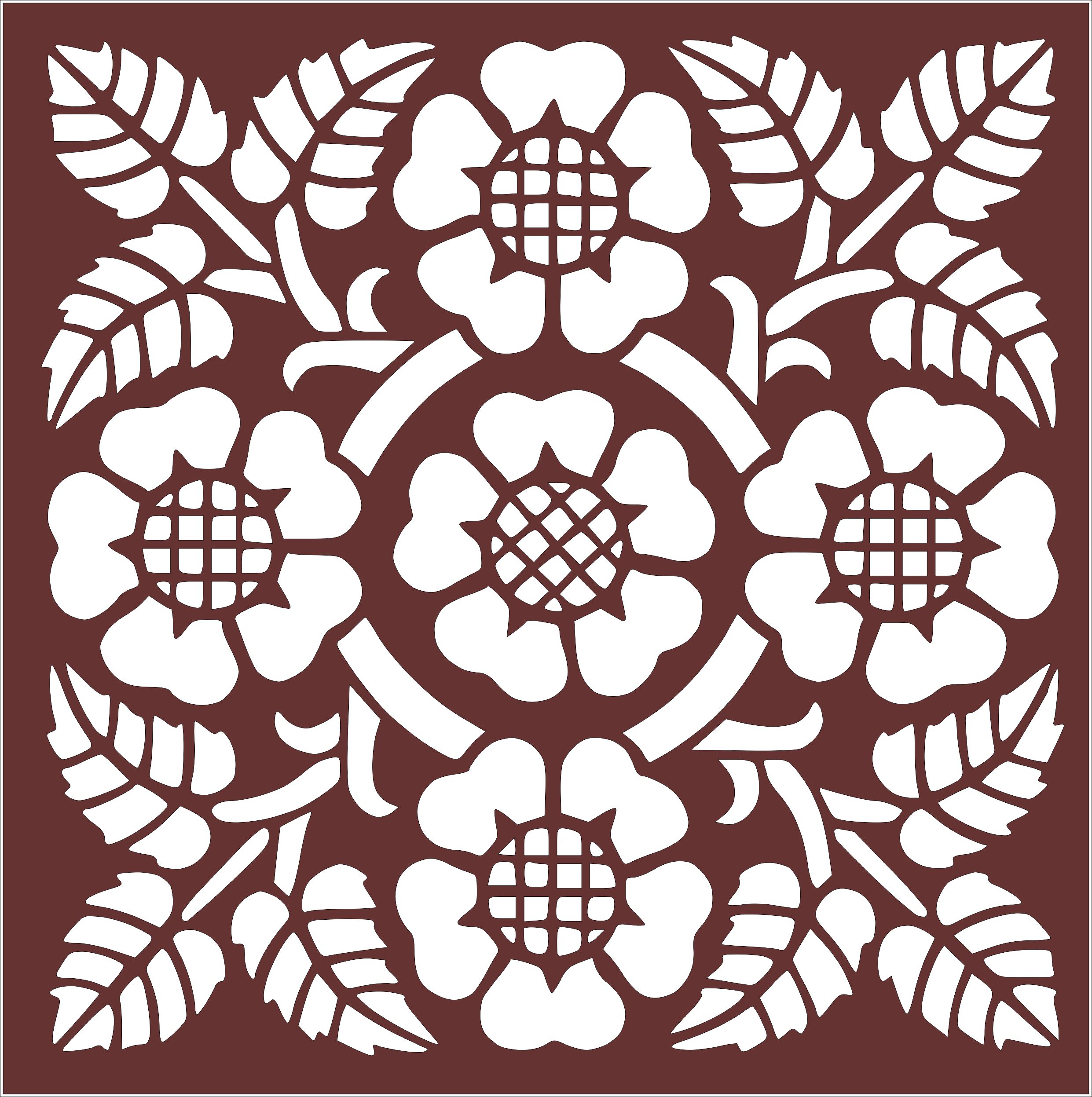 Panel Jali Room Divider Seamless Design For Laser Cut Free Vector File