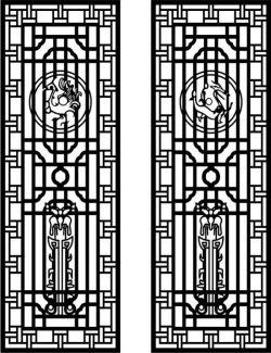 Panels Floral Lattice Stencil Room Divider Seamless Designs Set Free DXF File