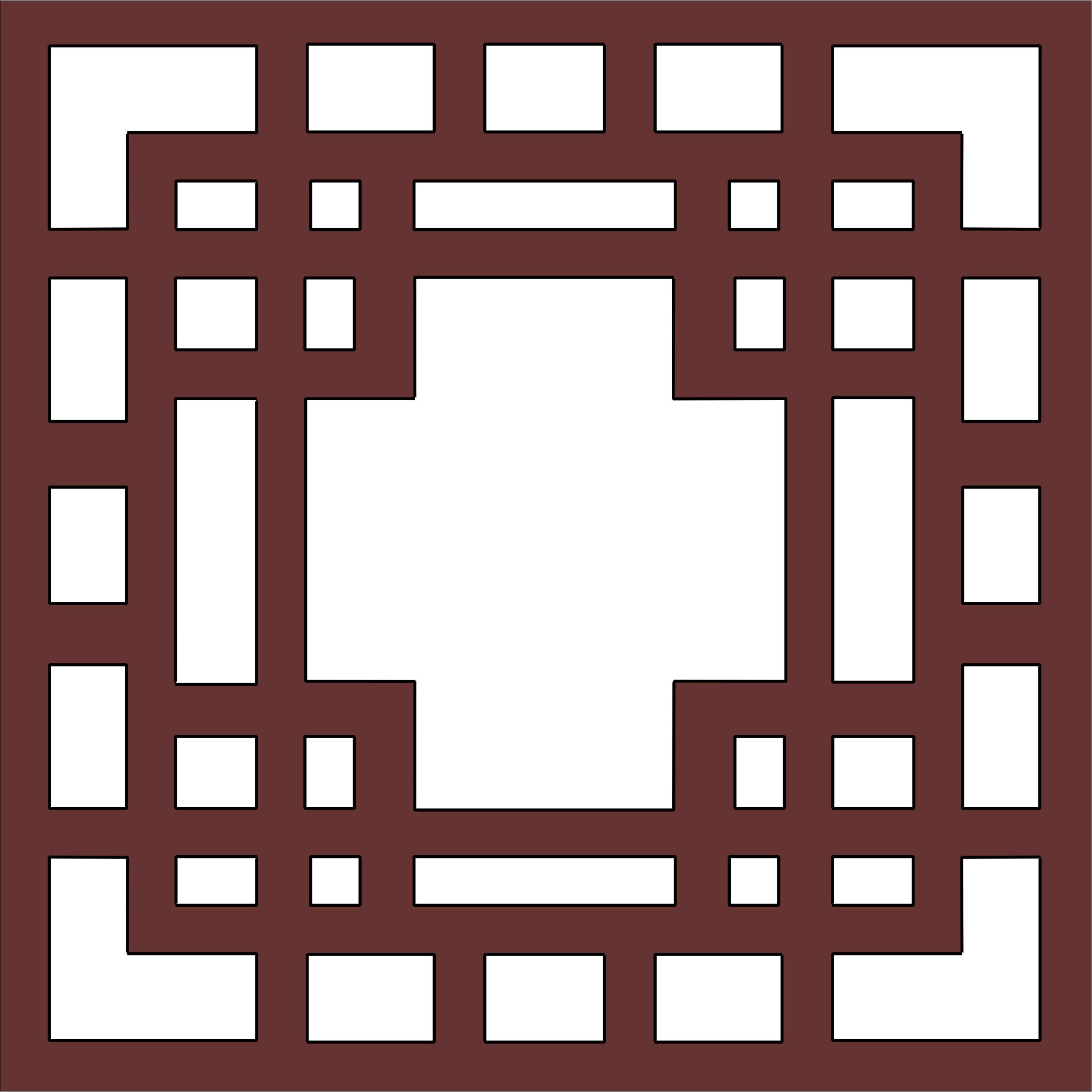 Panels Room Divider Seamless Grill Pattern For Laser Cutting Free DXF File