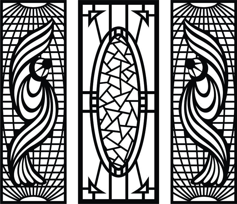 Partition For Homes Interior Screen Design Free Vector File