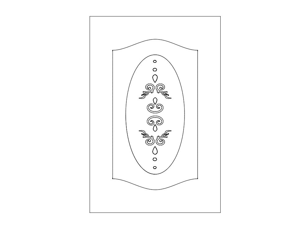 Pattern Design Doors Free DXF File
