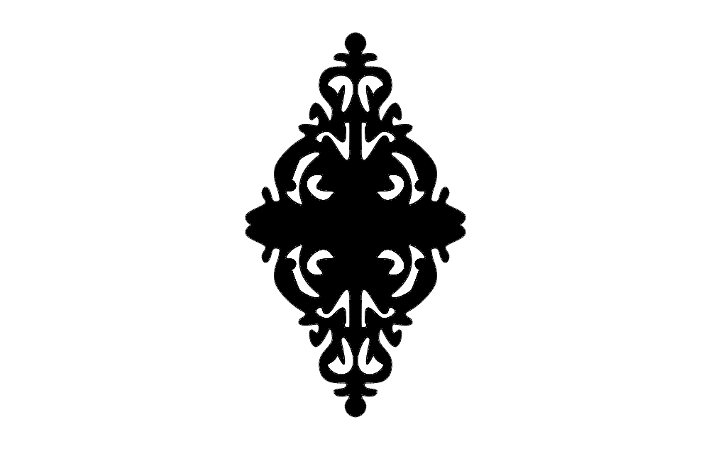 Pattern Sign Design Free DXF File