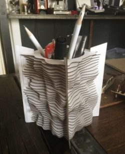 Pen Holder For Laser Cut Free DXF File