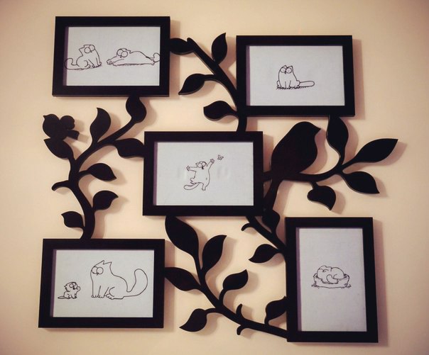 Photo Frame Of A Bird On A Branch For Laser Cutting Free Vector File