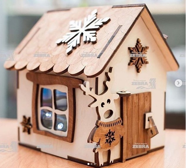 Piggy House Laser Cut Free Vector File