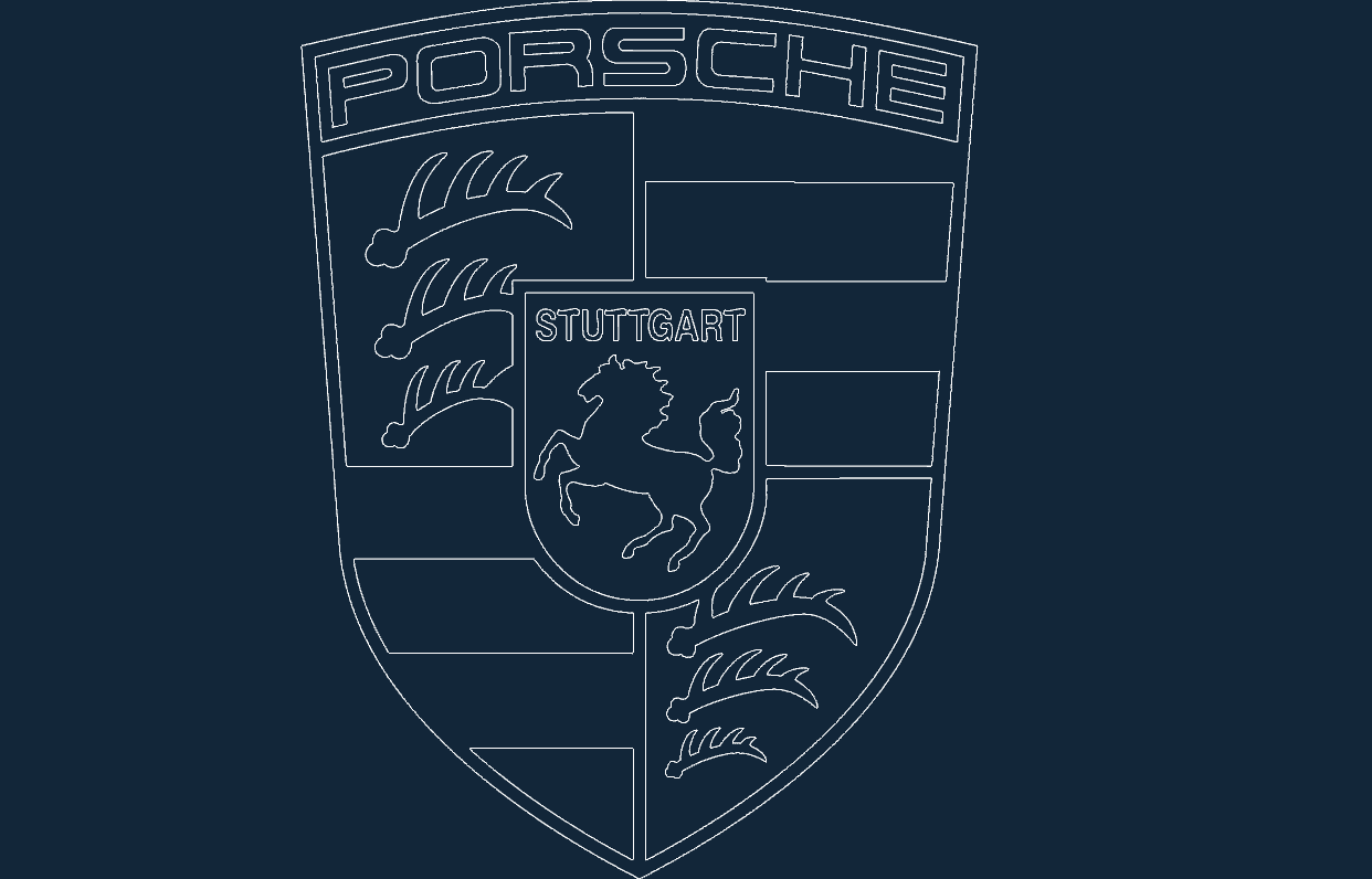 Porsche Acad Free DXF File