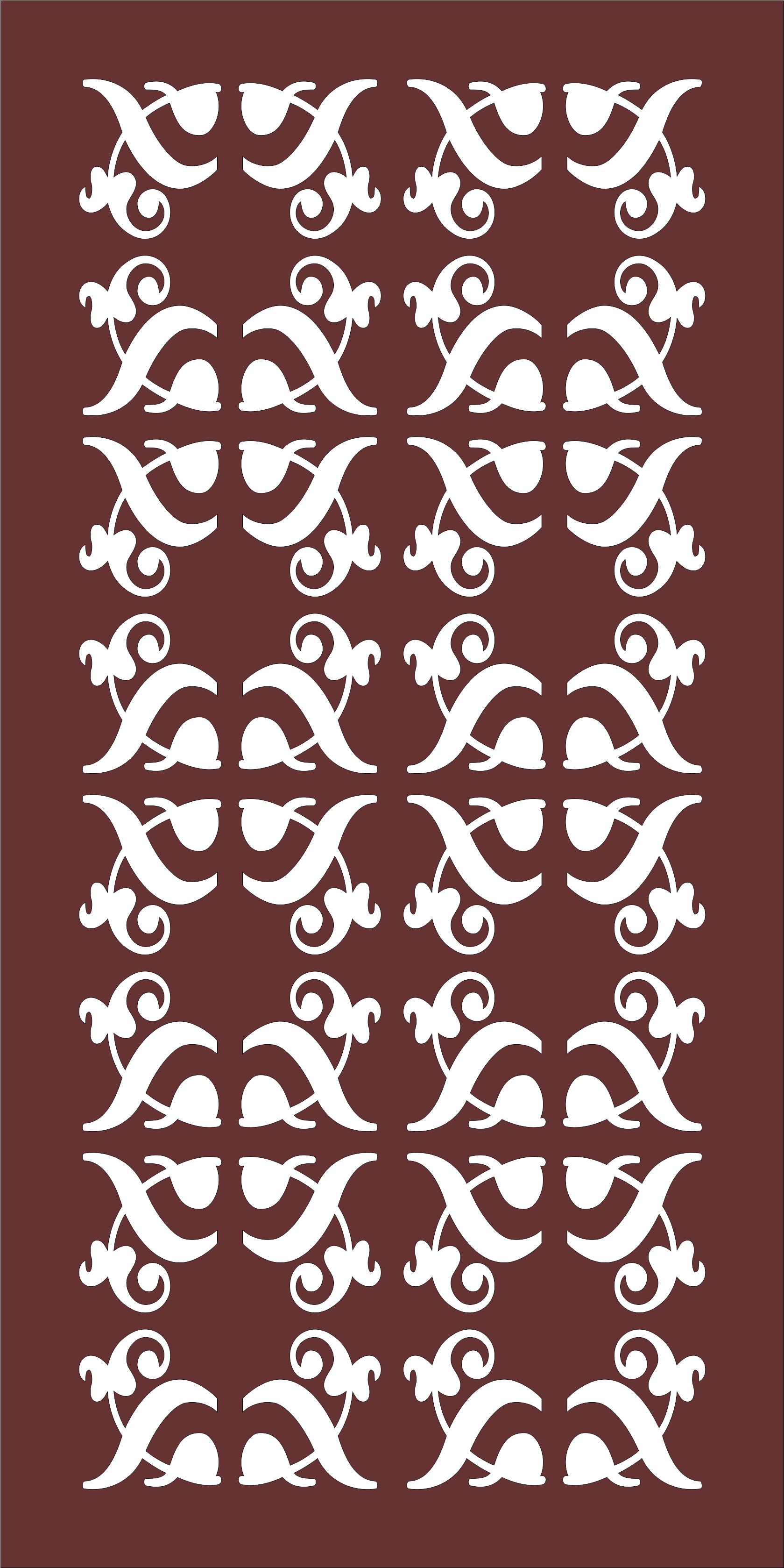 Privacy Partition Indoor Panel Lattice Room Divider Seamless Design Pattern Free DXF File