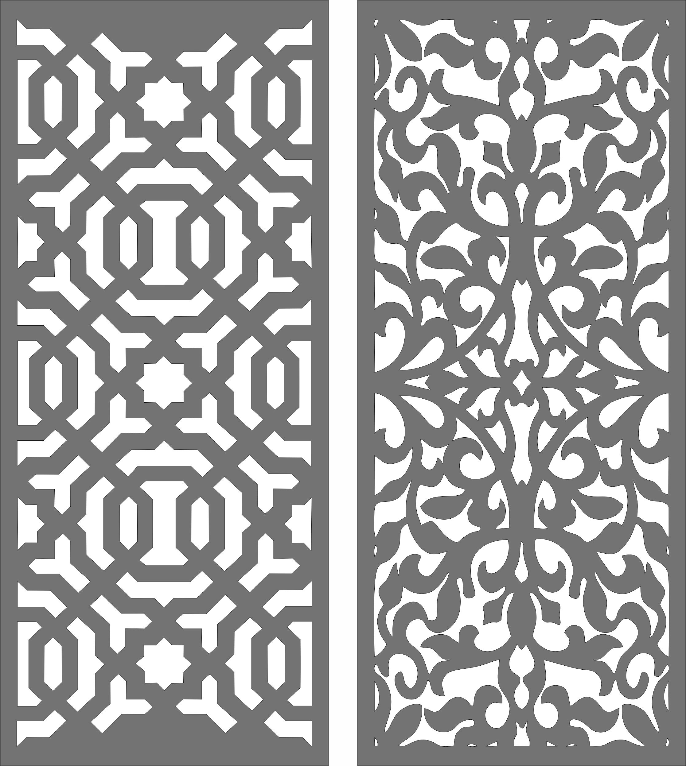 Privacy Partition Sample Baffle For Laser Cut Free Vector File