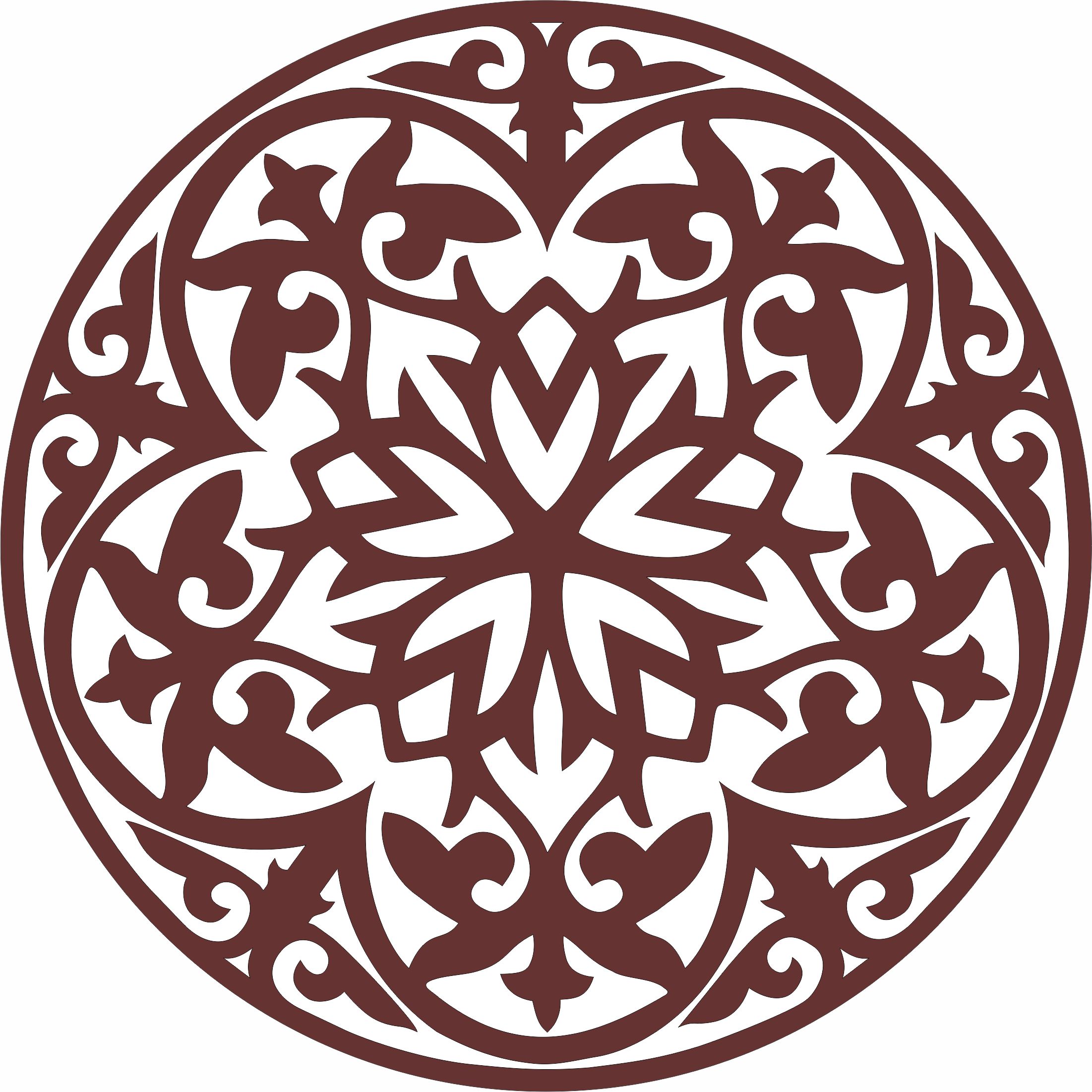 Privacy Partition Window Grill Circular For Laser Cut Free Vector File