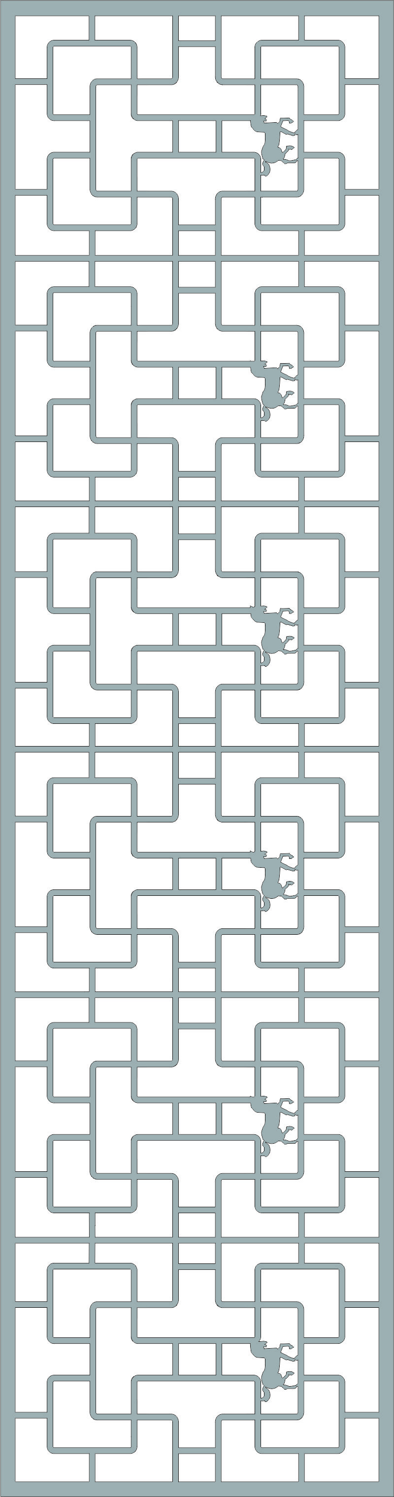 Privacy Partition Window Lattice Panel For Laser Cut Free Vector File