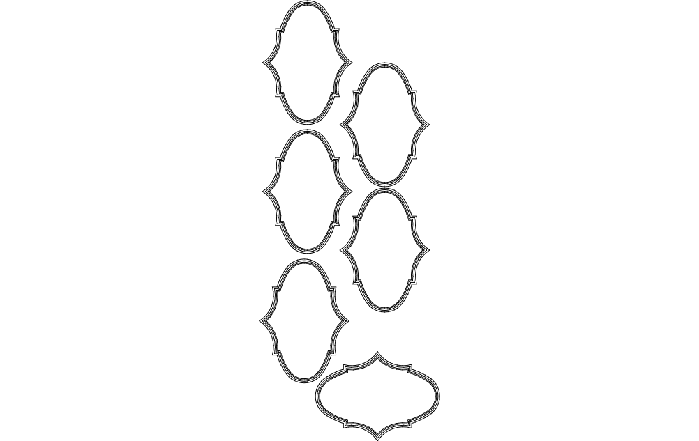 qatar-15 Cnc Ayna 560-420 Free DXF File