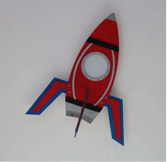 Rocket Ceiling Lamp Free DXF File