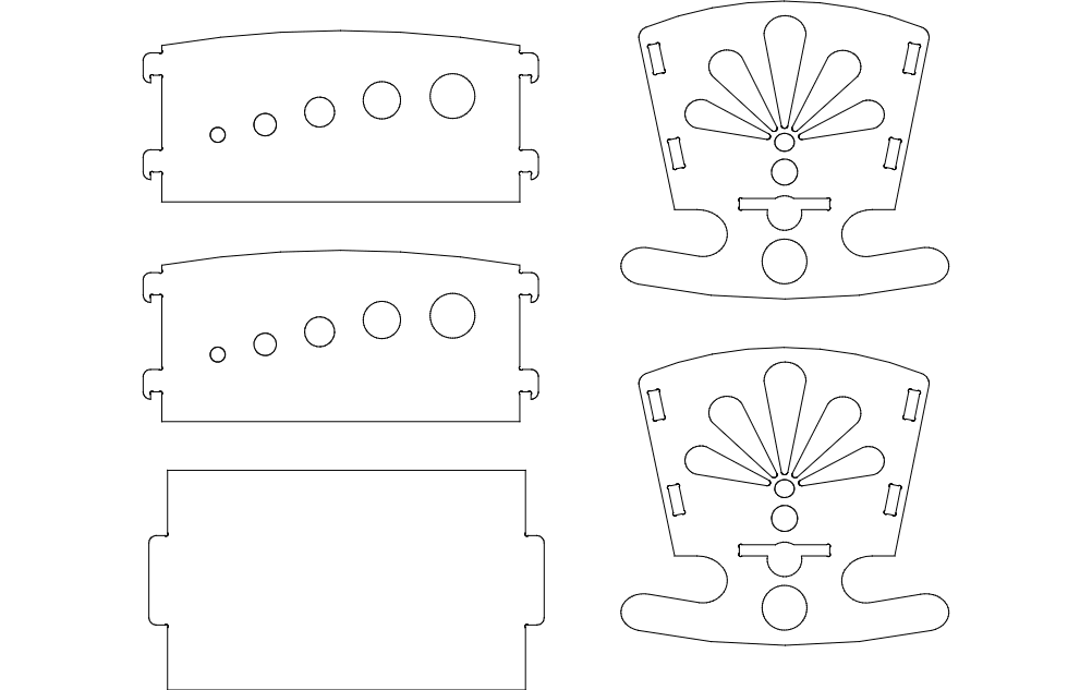 Rocking Crib Free DXF File