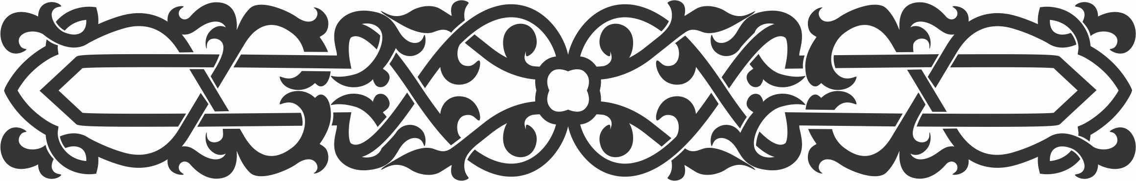 Room Divider Border Design Free DXF File