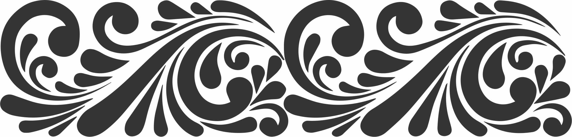 Room Divider Border Pattern Design Free DXF File