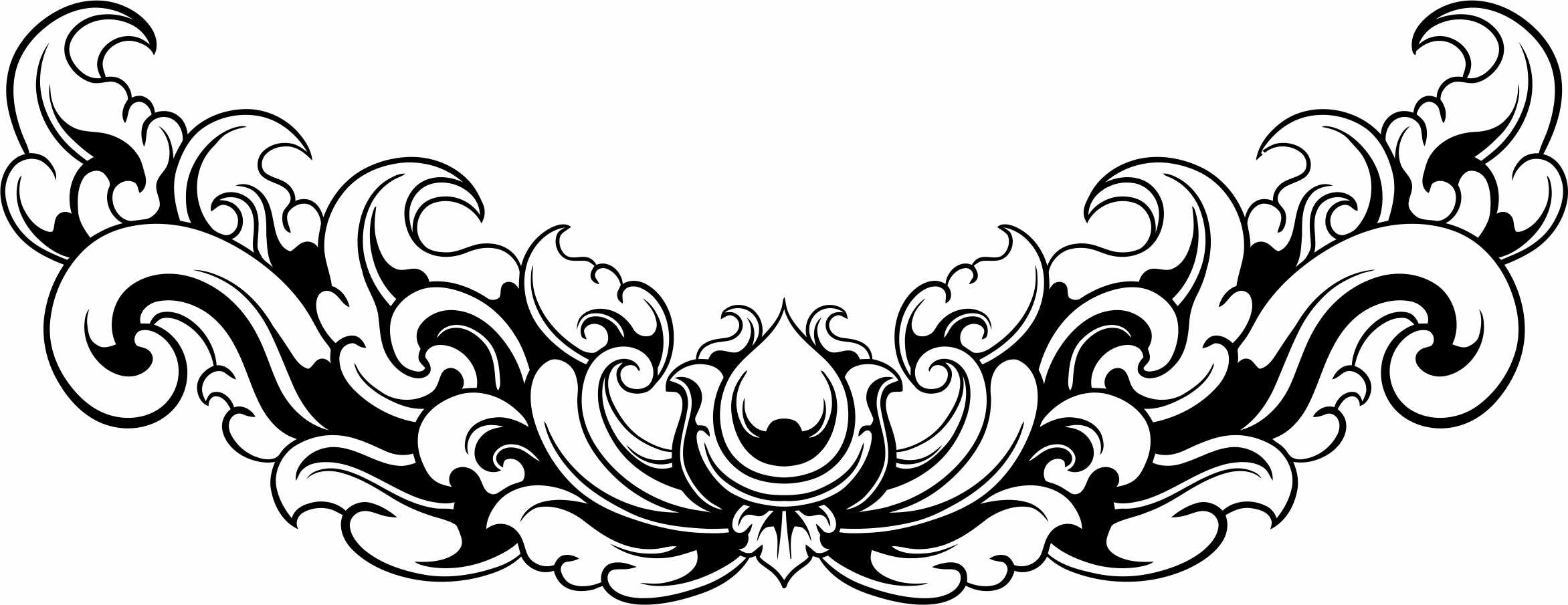 Room Divider Decoration Border Pattern Free DXF File