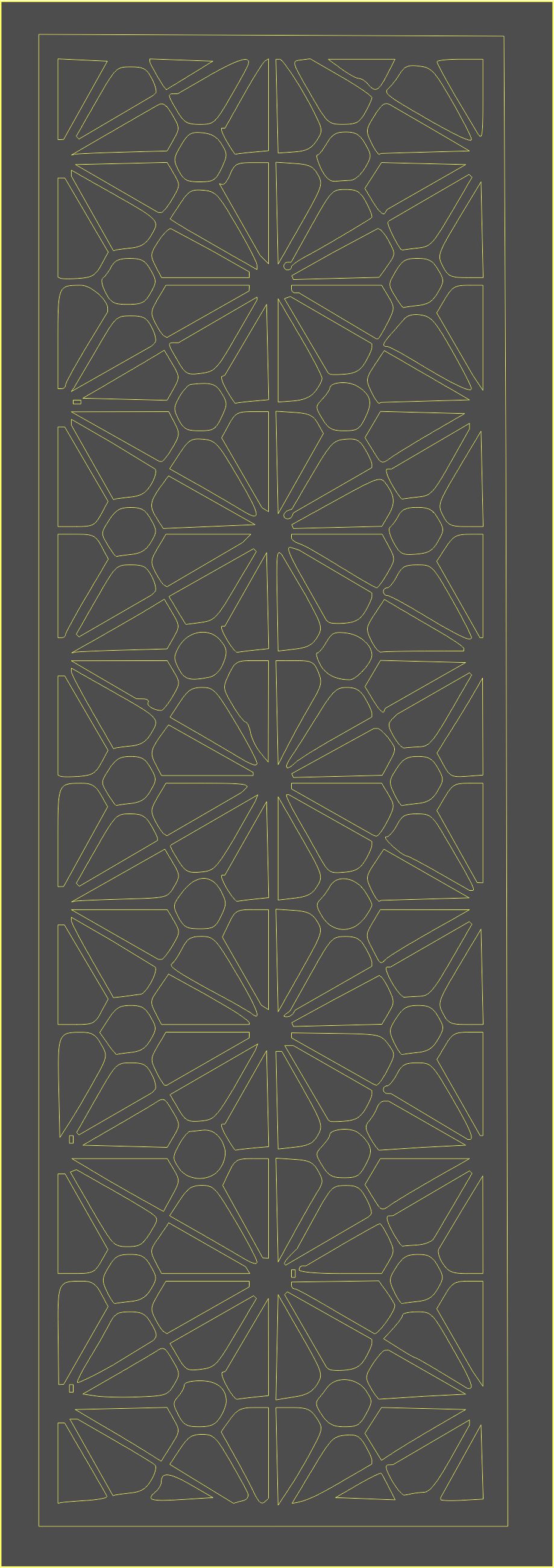Room Divider Pattern Screen For Laser Cutting Free DXF File