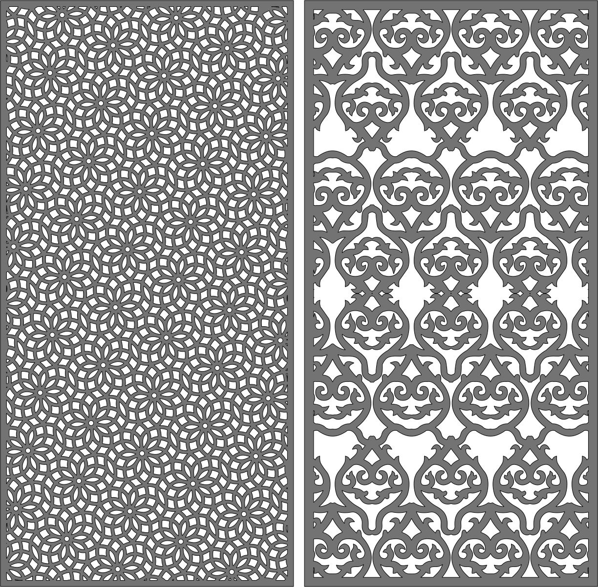 Room Dividers Modern Pattern For Laser Cut Free Vector File