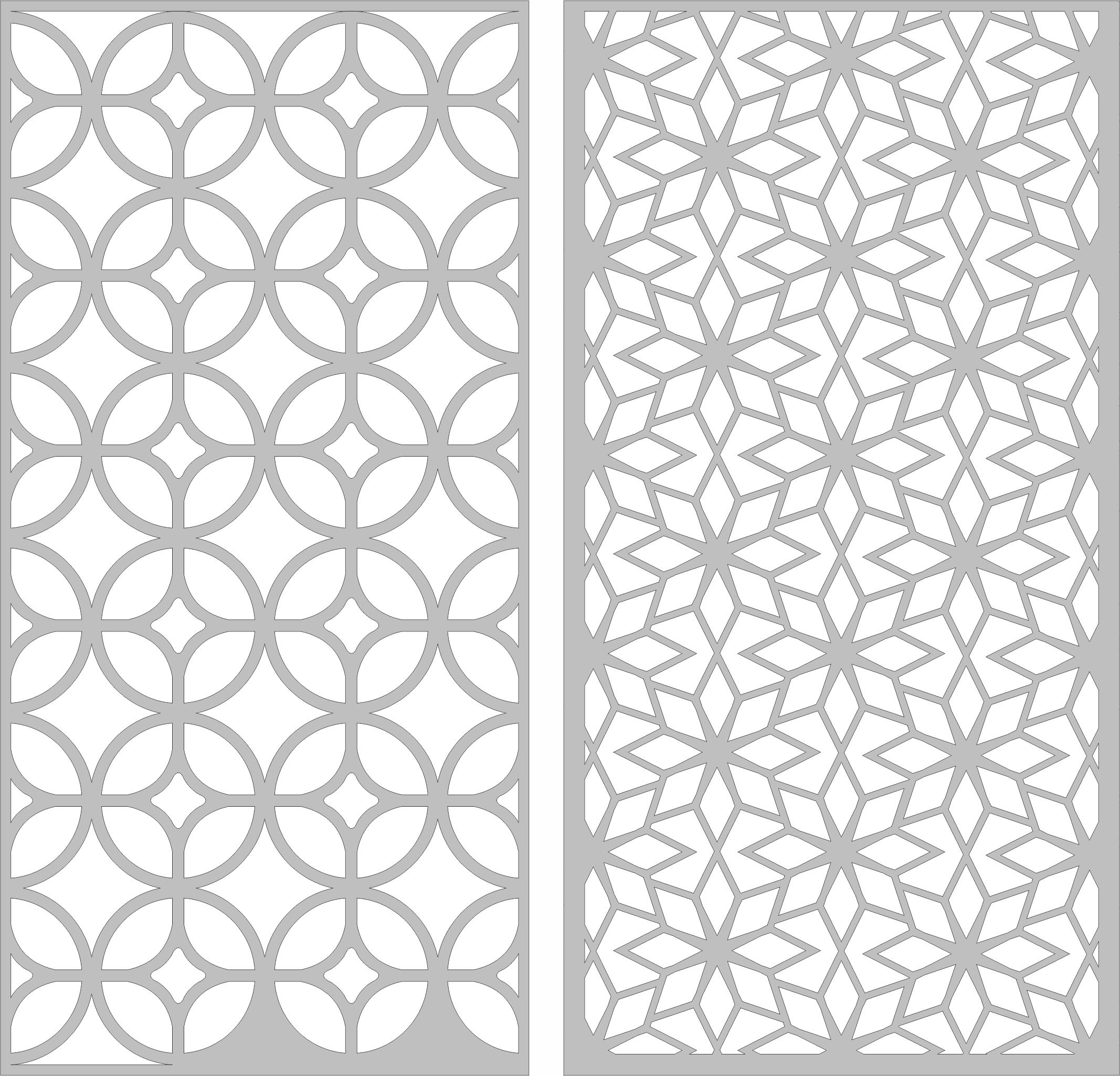 Room Separator Screen Coin Septum For Laser Cutting Free DXF File