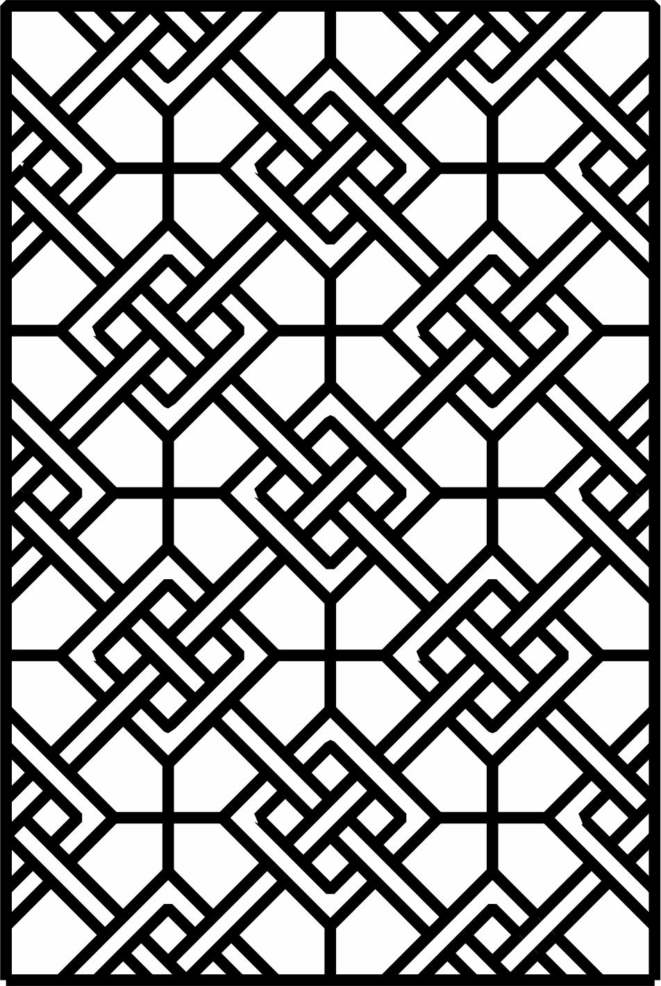 Room Separator Seamless Floral Lattice Design For Laser Cut Free Vector File