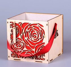 Rose Gift Box For Laser Cut Cnc Free Vector File