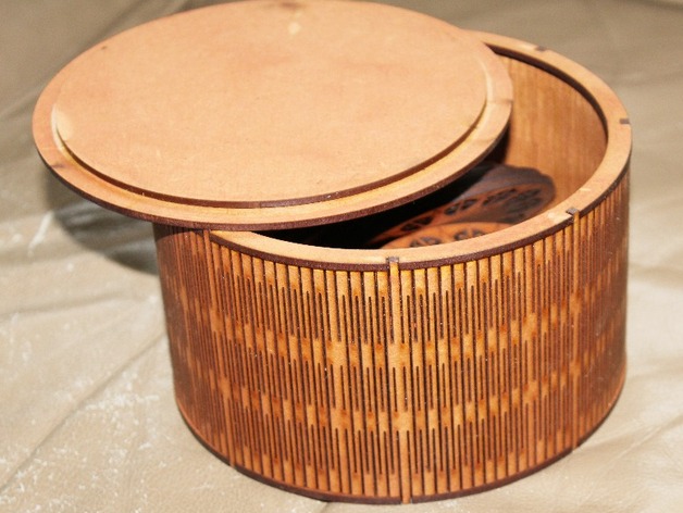 Round Box 150mm Dia Free Vector File