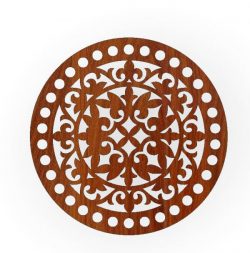 Round Tray Pattern For Laser Cut Cnc Free Vector File