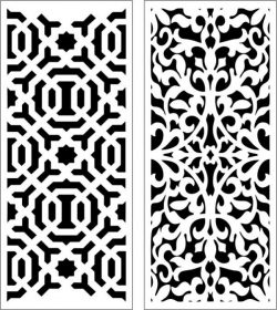 Sample Baffle Between Living Room And Dining Room For Laser Cut Cnc Free Vector File