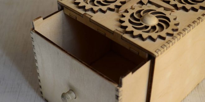 Sample Laser Cut Box 2 Template Free Vector File