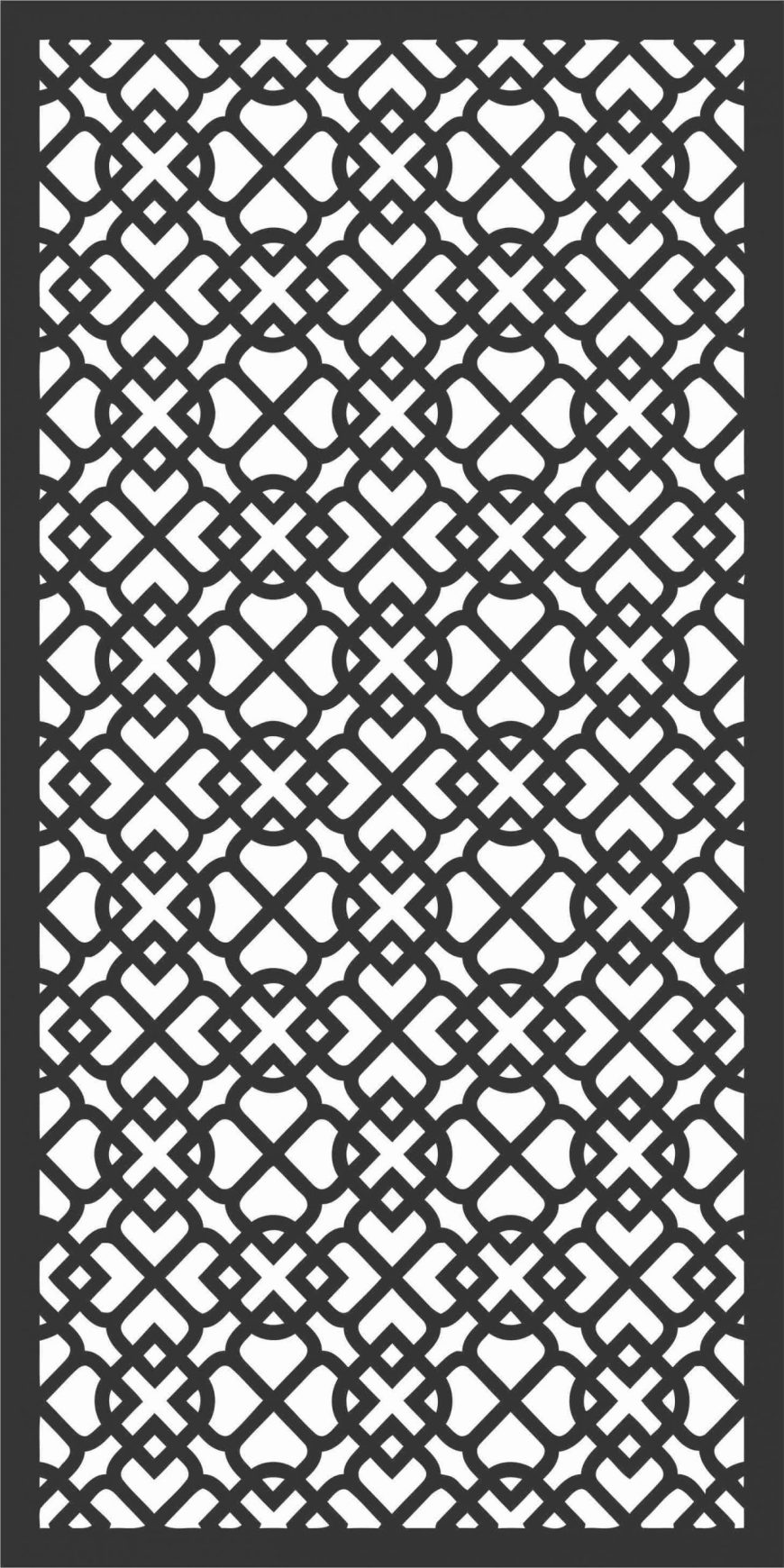 Screen Panel Patterns Seamless 16 Free DXF File