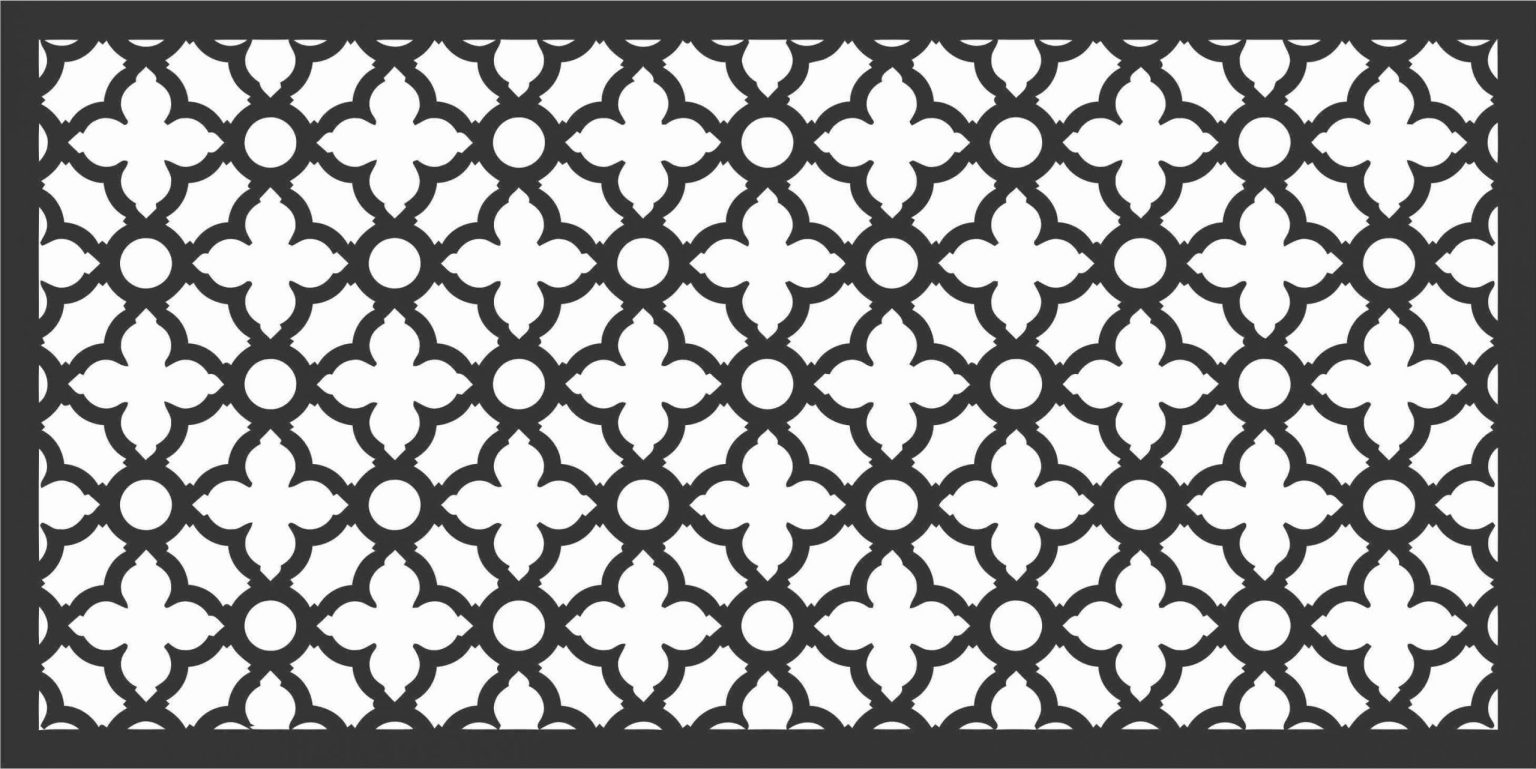 Screen Panel Patterns Seamless 18 Free DXF File