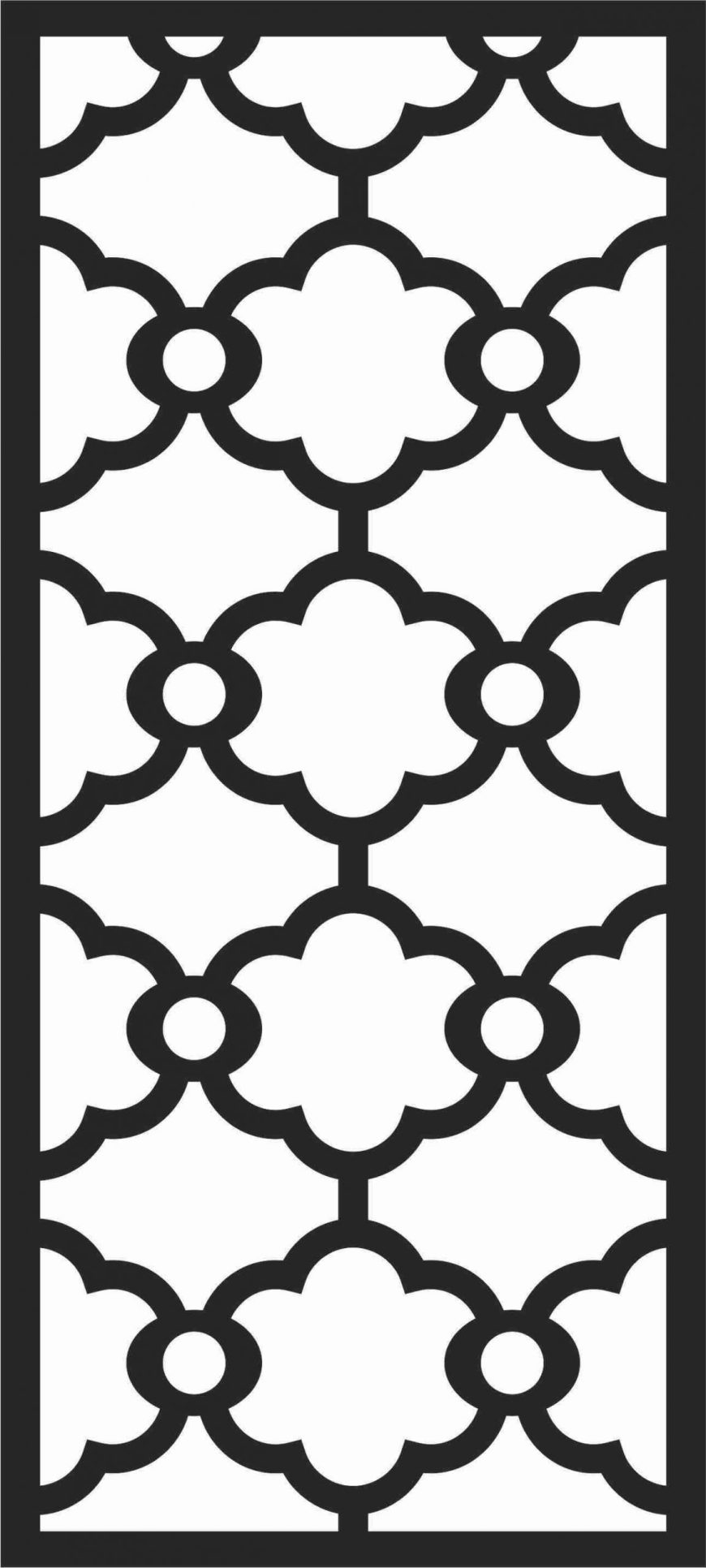 Screen Panel Patterns Seamless 81 Free DXF File