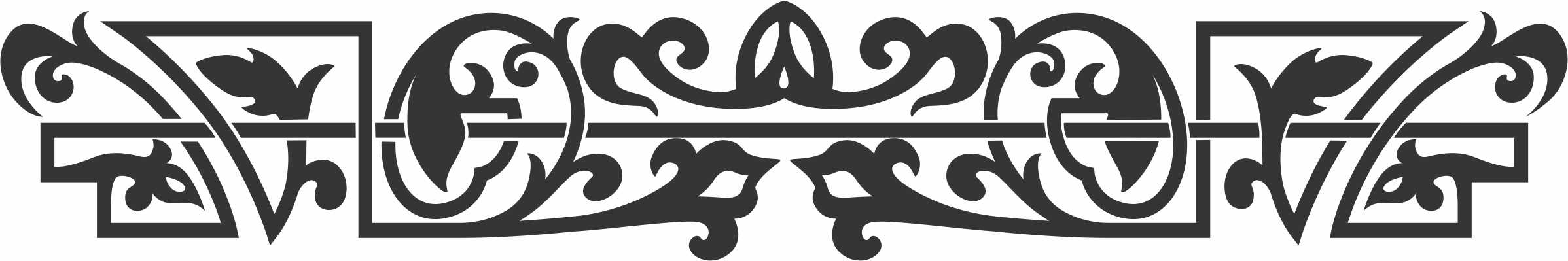 Screen Room Divider Border Seamless Design Free DXF File